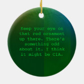 パラノイアのクリスマスのオーナメント セラミックオーナメント (裏面)