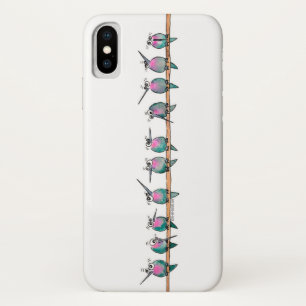 パラノイアのハチドリの横のiPhoneの場合 iPhone X ケース