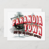 パラノイアタウンよりごあいさつ ポストカード (正面/裏面)