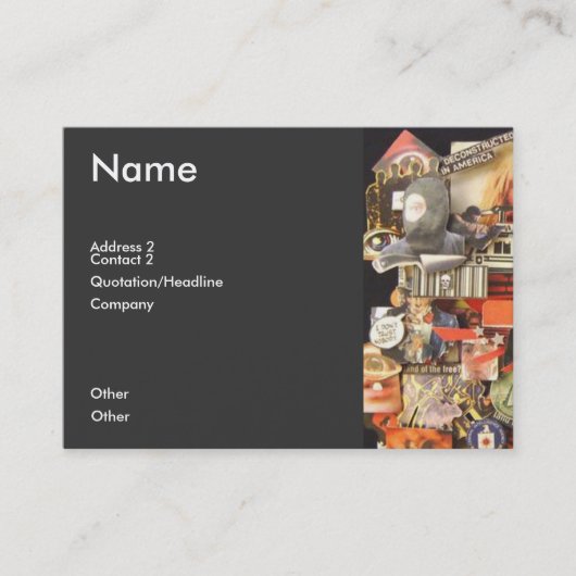 パラノイア患者多くを私は見ます 名刺 (正面)