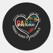 パラハート対人型先生対教育者 ラウンドシール (正面)