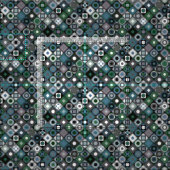 パラバ真夜中対角線 ファブリック (タイル)