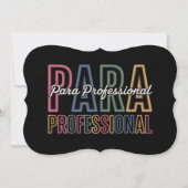 パラパラ対人教育者の最初の日戻り カード (正面)