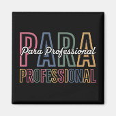 パラパラ対人教育者の最初の日戻り マグネット (正面)