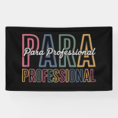 パラパラ対人教育者の最初の日戻り 横断幕 (横)