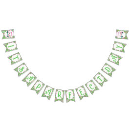 パラフェクトデイゴルフカートエレガントレディーベビーシャワー バンティングフラッグ