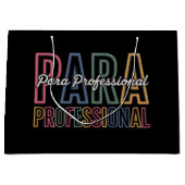 パラプロフェッショナル パラエデュケーター 初出勤 ラージペーパーバッグ (正面)