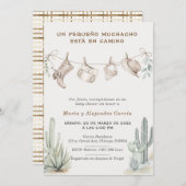 パラベイビーシャワーヴァケロニーニョペルソナライズダス 招待状 (正面/裏面)