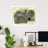 パラボールバトルマップのダンジョン ポスター (ホームオフィス)