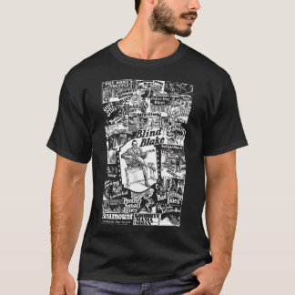 パラマウント・レコードのコラージュ ホワイトのブラインド・ブレイク Tシャツ