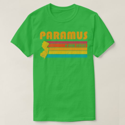パラマスニュージャージーヴィンテージ動揺して土産 Tシャツ (デザイン正面)