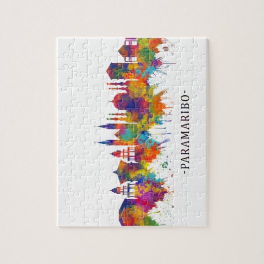 パラマリボスリナムスカイライン ジグソーパズル (縦)