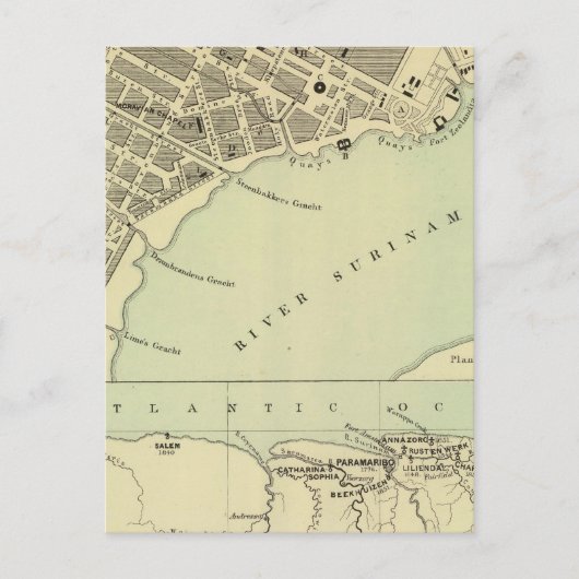 パラマリボスリナム ポストカード (正面)