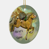 パラミノドリームキャッチャー馬 セラミックオーナメント (右)