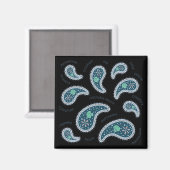 パラメシアペイズリー生物学科学微生物学 マグネット (正面/裏面)