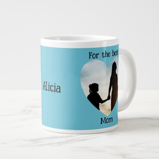 パラメジョールマママバイリンガルマザーズデイハート ジャンボコーヒーマグカップ (正面右)