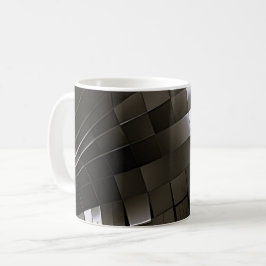 パラメトリックグリッドフロー コーヒーマグカップ