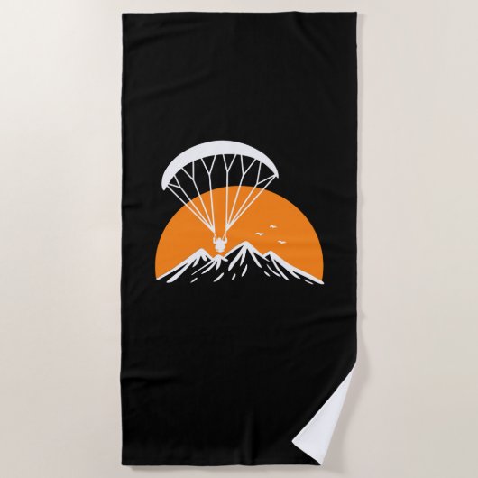 パラメトリーレトロヴィンテージ ビーチタオル (正面)