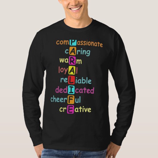 パラライフ対人教育者 Tシャツ (正面)