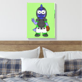 パララウロフォスのイラストレーション キャンバスプリント (インサイチュ (寝室))