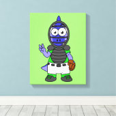 パララウロフォスのイラストレーション キャンバスプリント (インサイチュ (ウッドフロア))