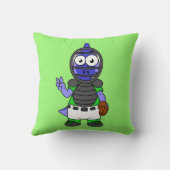 パララウロフォスのイラストレーション クッション (裏面)