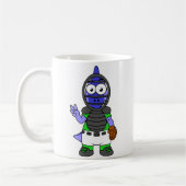 パララウロフォスのイラストレーション コーヒーマグカップ (左)