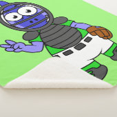 パララウロフォスのイラストレーション シェルパブランケット (3/4)