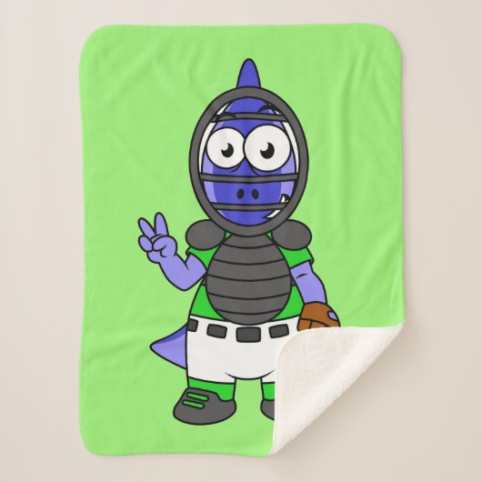 パララウロフォスのイラストレーション シェルパブランケット (正面)