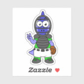 パララウロフォスのイラストレーション シール (シート)