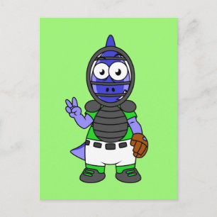 パララウロフォスのイラストレーション ポストカード