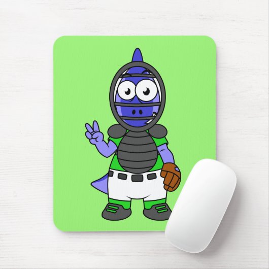 パララウロフォスのイラストレーション マウスパッド (マウス)