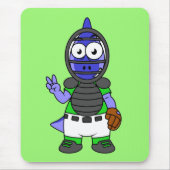 パララウロフォスのイラストレーション マウスパッド (正面)