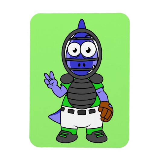 パララウロフォスのイラストレーション マグネット (縦)