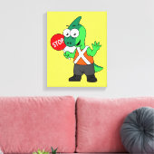 パララウロフォスイラストレーション交通監視員 キャンバスプリント (インサイチュ (リビング))