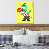 パララウロフォスイラストレーション交通監視員 キャンバスプリント (インサイチュ (寝室))