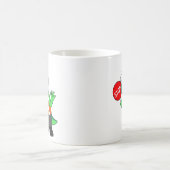 パララウロフォスイラストレーション交通監視員 コーヒーマグカップ (中央)