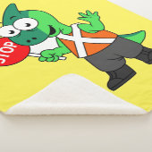 パララウロフォスイラストレーション交通監視員 シェルパブランケット (3/4)