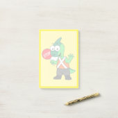 パララウロフォスイラストレーション交通監視員 ポストイット (デスク上)