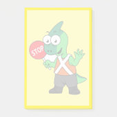 パララウロフォスイラストレーション交通監視員 ポストイット (正面)