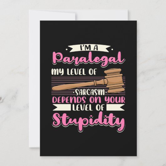 パラリーガルです 招待状 (正面)