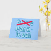 パラリーガルの卒業プロダクト カード (黄色い花)