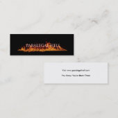 パラリーガルの地獄の名刺 スキニー名刺 (正面/裏面)