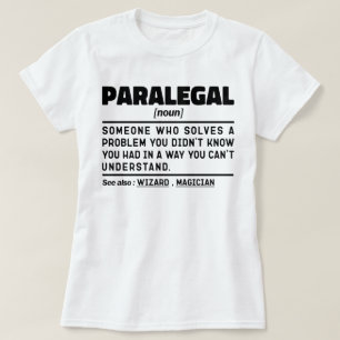 パラリーガル名詞定義法律助手ユーモア Tシャツ