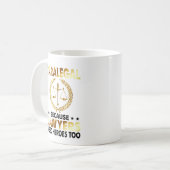 パラリーガル弁護士が英雄法を必要とする コーヒーマグカップ (正面左)