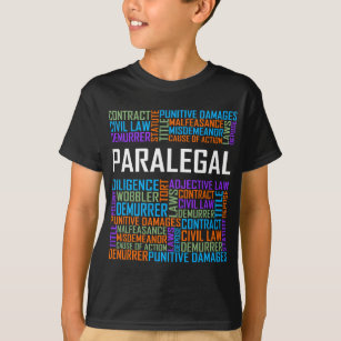 パラリーガル語ギフトパラリーガルギフト法弁護士 Tシャツ