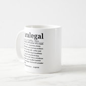 パラリーガル コーヒーマグカップ (正面左)