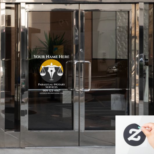 パラリーガル 司法書士サービス 事業所 ドアをカスタマイズ ウィンドウサイン (オフィスドア)