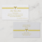 パラリーガルDAsのオフィスの贅沢な金ゴールドは、フェニックス縞で飾ります 名刺 (正面/裏面)