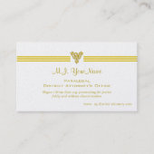 パラリーガルDAsのオフィスの贅沢な金ゴールドは、フェニックス縞で飾ります 名刺 (正面)